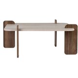 Hanah home Sto za dnevnu sobu Marais Travertine Venezia Walnut | Eponuda.com