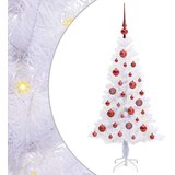  Umjetno božićno drvce s stalakom Bijelo 120 cm PVC i čelik | Eponuda.com