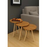 Hanah home Set podesivih stolića za kavu, 3 dijela, krem Cijene