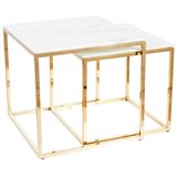 Molarem Home Set stolića GLORIA - efekt bijelog mramora | shoptok.hr