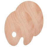  Drvena slikarska paleta ovalna ( paleta za mešanje boja) | ePonuda.com