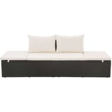 Poli Vrtna postelja poli ratan 195x60 cm črna | Shoptok.si
