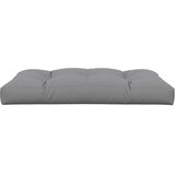  Jastuk za palete 120 x 80 x 12 cm sivi od tkanine | Eponuda.com