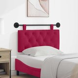 Držeće uzglavlje Zidne Vinska crvena 100 x 55 x 7 cm Baršun - boja crnog vina 90 cm bez LED | shoptok.hr