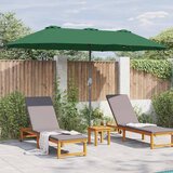  Vrtni suncobran Zelena 370 x 197 x 239 cm Poliester i aluminij | shoptok.hr