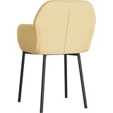  Jedilni stoli 2 kosa krem žamet, (20701052) | Shoptok.si