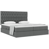  s od storage s uzglavljem Tamnosiva 200 x 200 cm Tkanina | shoptok.hr