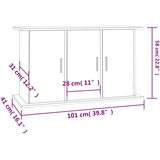vidaXL Stojalo za akvarij sonoma hrast 101x41x58 cm inženirski les | Shoptok.si