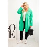 Kesi Women's Plus Size cotton hoodie with zipper green | shoptok.hr
