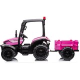 Lean Toys Otroški električni traktor BLT-206 24V 400W Roza lea | Shoptok.si