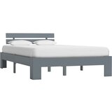  Okvir za krevet od masivne borovine sivi 140 x 200 cm | shoptok.hr