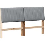  Tapecirani uzglavlje Svijetlo siva 160 cm Čvrsto borovo drvo | shoptok.hr