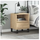 vidaXL Noćni ormarić boja hrasta sonome 40x35x50 cm konstruirano drvo | shoptok.hr