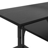 TV ormar Crni hrast 102 x 35 x 45,5 cm Obrađeno drvo i čelik | shoptok.hr