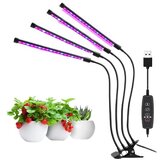 Ct led svetilka za rast rastlin - grow lamp z 4 glavami rdeča + modra s kontrolerjem | Shoptok.si