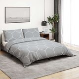 vidaXL Posteljnina siva 135x200 cm bombaž | Shoptok.si
