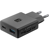 Cellular Line kućni punjač, GAN+, Slim Dual, USB-C/USB-A, 45W | shoptok.hr
