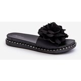 Boto FK1 Women's Sandals Decorated with Flowers Black Cellanen | shoptok.hr