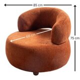 Atelier Del Sofa Fotelja Rio, 85 x 75 x 75 cm, Crvena | Eponuda.ba