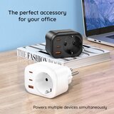  Zidni punjač HAVIT UC142 30W 3A 1 x USB-A - 2 x USB-C - 1 x Schuko crni | Eponuda.ba