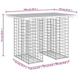  Vrtni stol Gabion Dizajn 100x70x72 cm Impregnirano drvo Bor | shoptok.hr