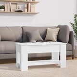  Stolić za kavu sjajni bijeli 101x49x52 cm konstruirano drvo | shoptok.hr