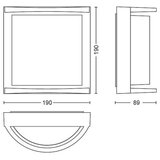 Philips Massive 17391/93/P3 - Spoljna zidna LED svetiljka LED/12W/230V IP44 | Eponuda.com