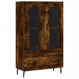 Maison Chic Visoka omara - Komoda - Predalnik dimljeni hrast 69,5x31x115 cm inženirski les, (21719264) Cene