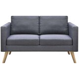 vidaXL Sofa Dvosjed od Tkanine Tamno Siva | shoptok.hr