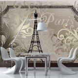  Tapeta - Vintage Paris - gold 100x70 Cijene