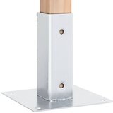  Postolja za stupove kvadratna 12 kom 51x51 mm pocinčani čelik | shoptok.hr