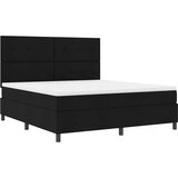  s opruga kutije s uzglavljem Crna 180 x 200 cm tkanina | shoptok.hr
