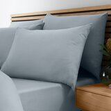 Catherine Lansfield Plava/siva plahta s gumom od mikrovlakana 135x190 cm So Soft Easy Iron – | shoptok.hr