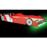  Dječji krevet u obliku trkaćeg automobila LED 90x200 cm crveni | shoptok.hr