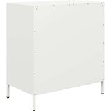 vidaXL Komoda bijela 68x39x73,5 cm hladno valjani čelik | shoptok.hr