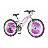 Explorer Bicikl magnito 24" belo roze | ePonuda.com