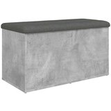  Klupa za pohranu siva boja betona 82x42x45 cm konstruirano drvo | shoptok.hr