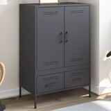  The Living Store Visoka omara antracit 68x39x101,5 cm hladno valjano jeklo - Visoka Omara, (21495619) Cene