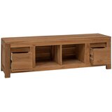 vidaXL TV omarica 110 x 30 x 35 cm Naravna Trden tikov les, (5000247742) | Shoptok.si