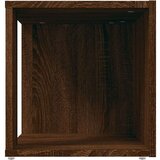  Stranska mizica rjavi hrast 33x33x34,5 cm konstruiran les, (20714373) | Shoptok.si
