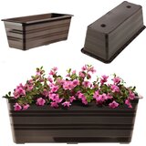 KADAX Balkonski lonec 40 cm Cvetlični lonec za balkon rjave barve, (5000346007) | Shoptok.si