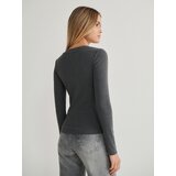Reserved - Pamučna bluza - light grey | shoptok.hr