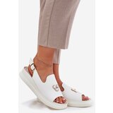 VINCEZA Women's leather sandals with decoration | shoptok.hr