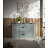 Stylife ŠIROKA KOMODA, žajbljevo zelena | Shoptok.si