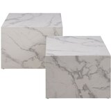 Actona Bele mizice v marmornem dekorju v kompletu 2 ks 58x58 cm Dice – | Shoptok.si