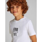 Calvin Klein Jeans Majica 'GOOD LEVEL' črna / bela | Shoptok.si