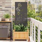 vidaXL Privatnost u vrtu Crna 50 x 140 cm Hladno valjana čelična | shoptok.hr