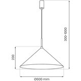  Visilica na sajli CAPITAL 1xGX53/15W/230V Ø 60 cm bež | Eponuda.com