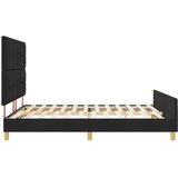  Krevetna konstrukcija s uzglavljem Crna 180 x 200 cm tkanina | Eponuda.ba