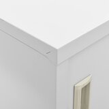  Ormarić s ključem svjetlosivi 90 x 45 x 92,5 cm čelični Siva | Shoptok.si